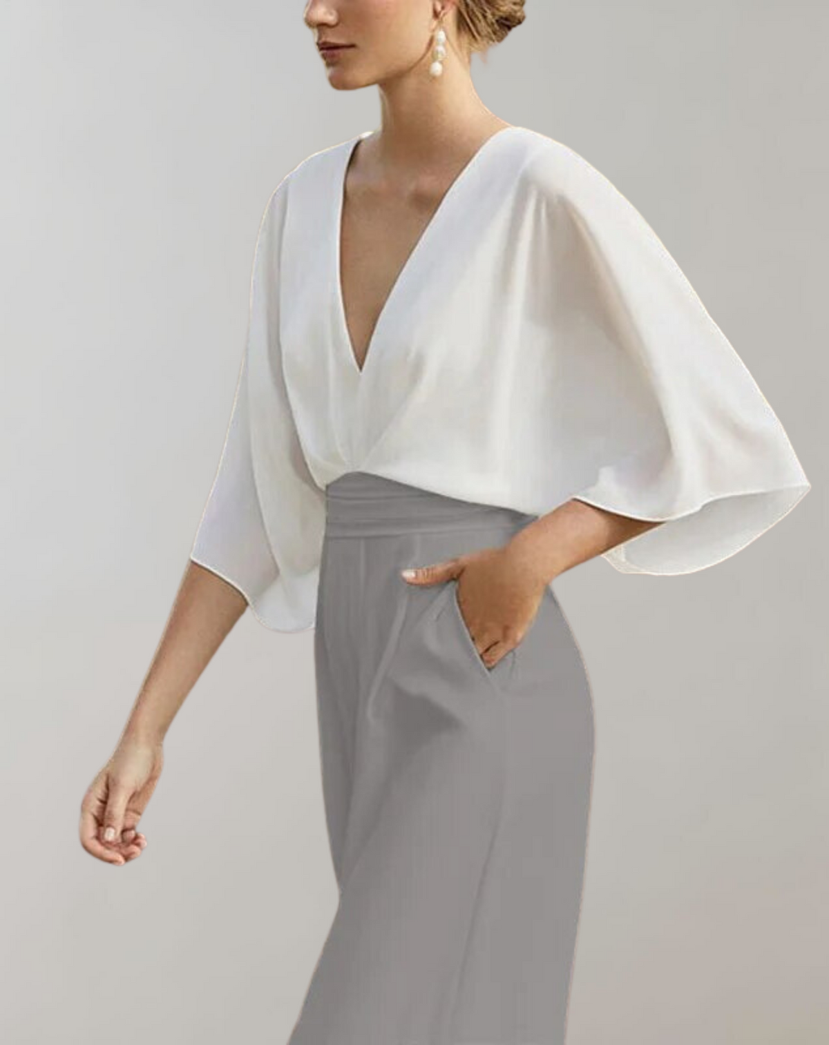 Combinaison Fluide Papillon Femme - Élégance Moderne