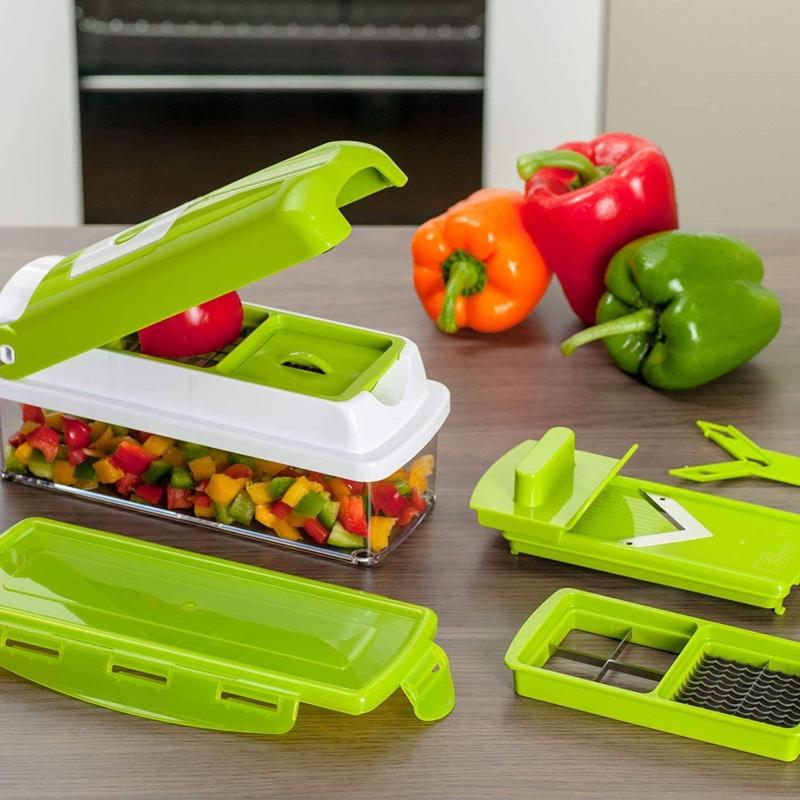 Coupe-légumes Multifonctions 12 en 1 - Lames Interchangeables