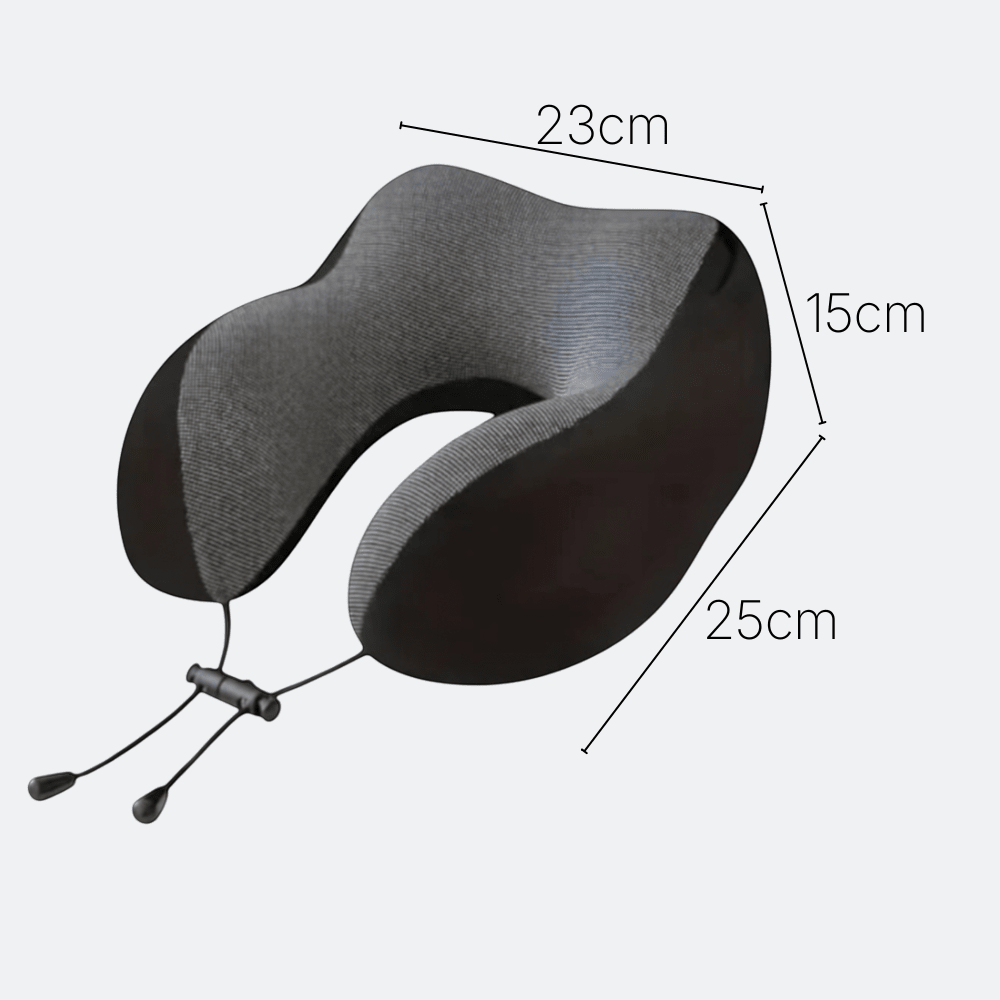 Coussin de Voyage avec Capuche Gris Pierre - | AïtaVia