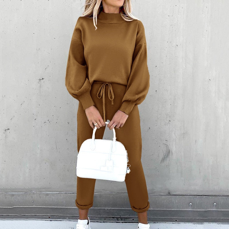 Ensemble survêtement femme chic et confortable deux pièces
