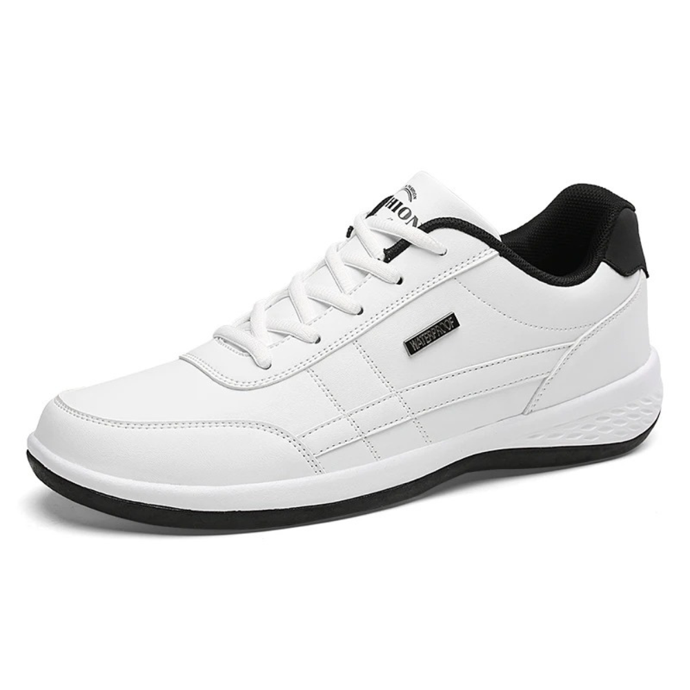 Baskets homme en cuir à lacets, confortables et respirantes