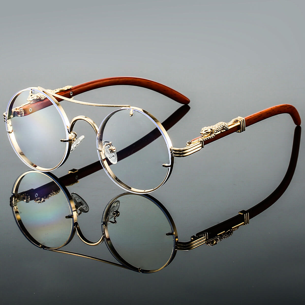 Lunettes de Soleil Hommes - Ovales Métalliques Rétro | Protection UV