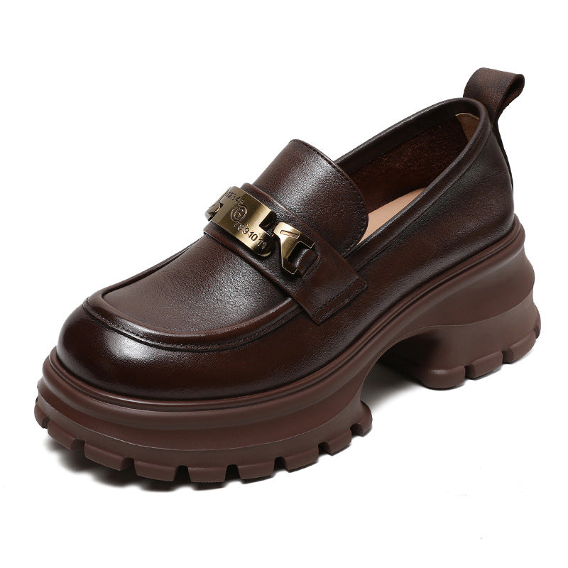 Mocassins Femme - | Plateforme et Chaîne Moderne