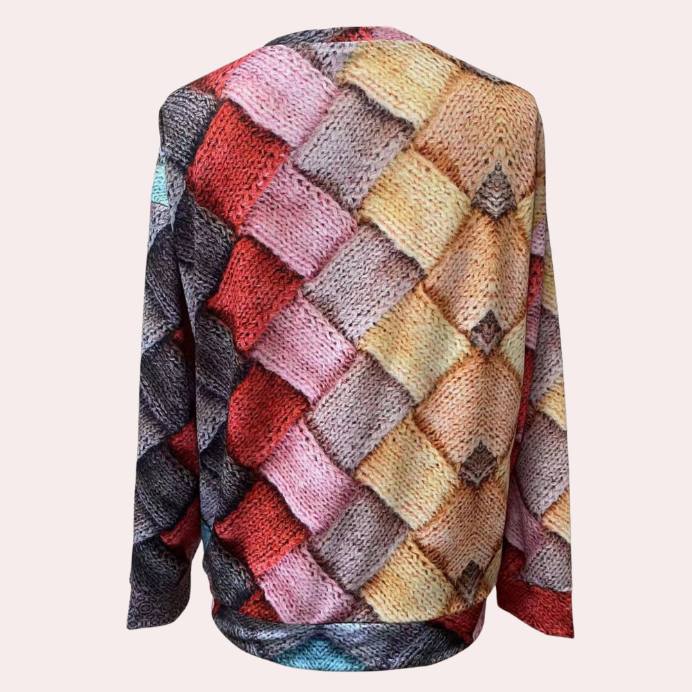 Pull coloré décontracté pour femme - Élégance et confort moderne