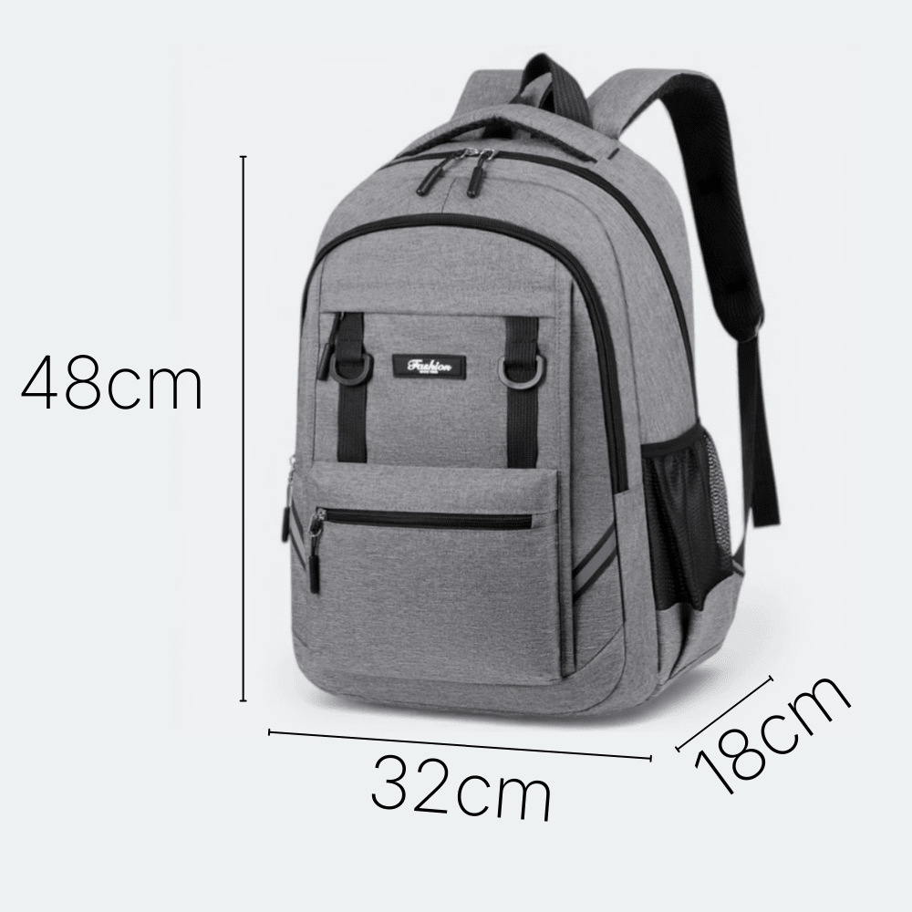 Sac à Dos Compartiment Ordinateur Gris Acier - | AïtaVia