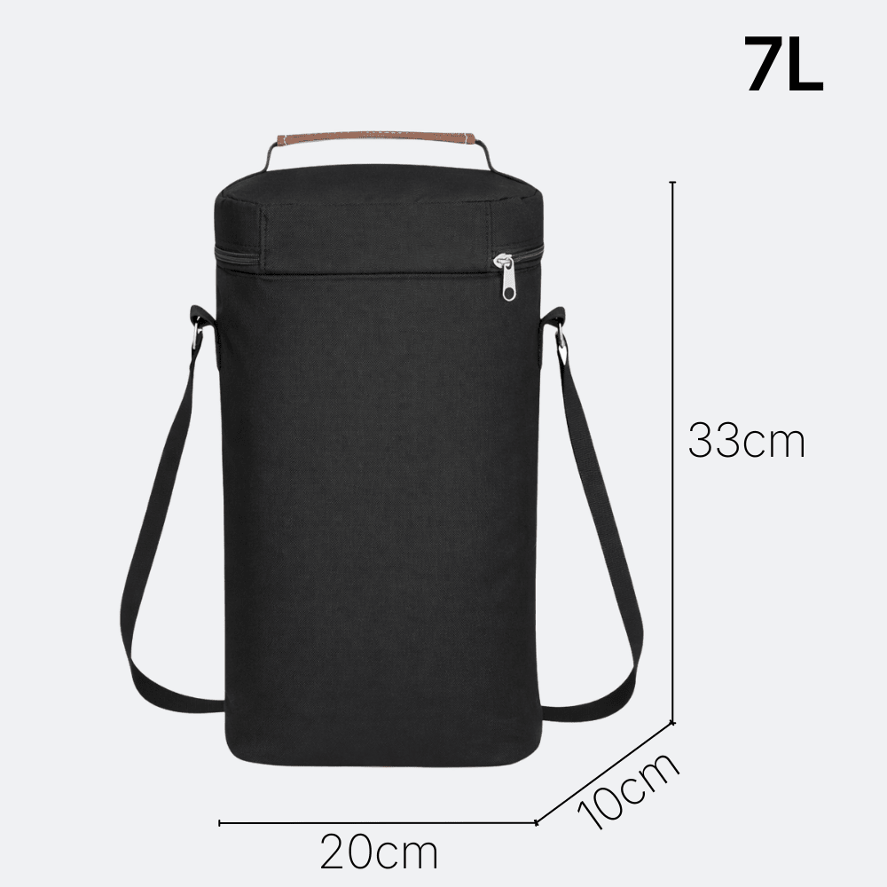 Sac Isotherme pour Bouteilles Noir Charbon - | AïtaVia