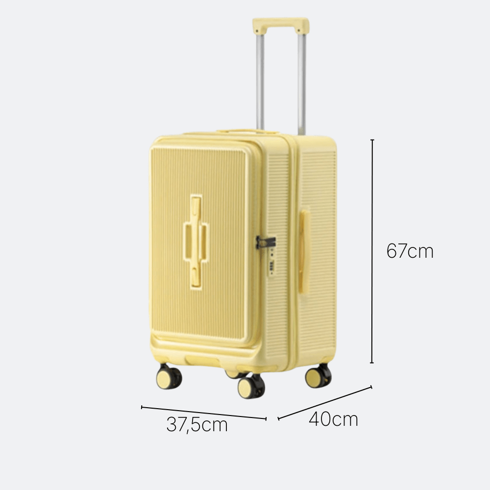 Valise avec Chargeur USB Bleu Ardoise Clair - | AïtaVia