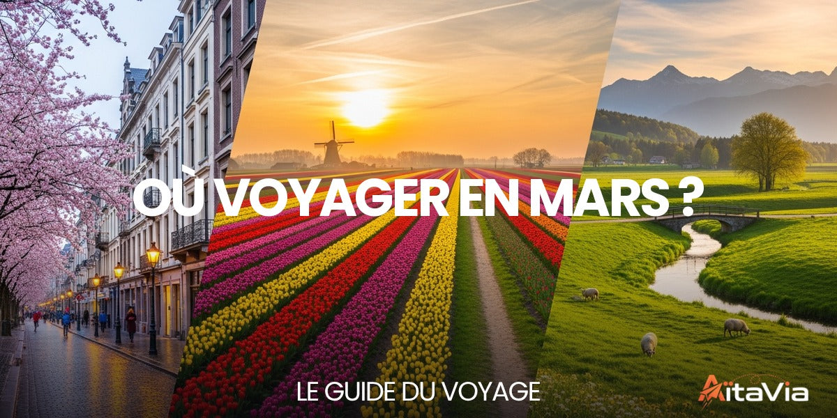 Où voyager en mars ? — destinations de voyage printanières soleil et découverte