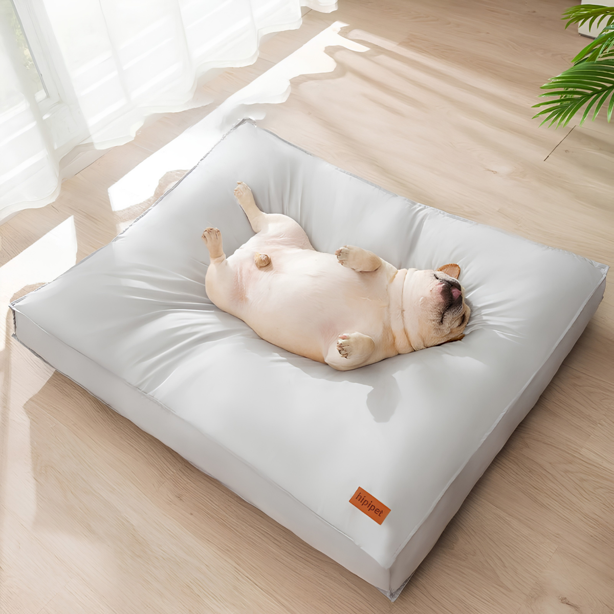 Coussin panier chien à mémoire de forme, housse imperméable