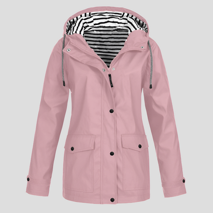 Veste imperméable femme coupe-vent à capuche réglable