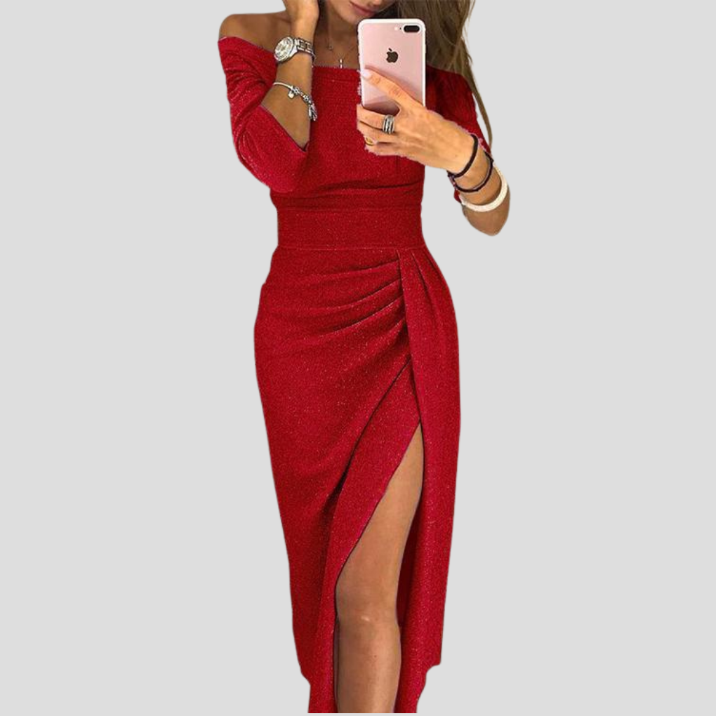 Robe femme fluide à manches courtes avec poches et ceinture