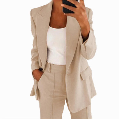 Ensemble Blazer et Pantalon Femme - Costume Deux Pièces Élégant