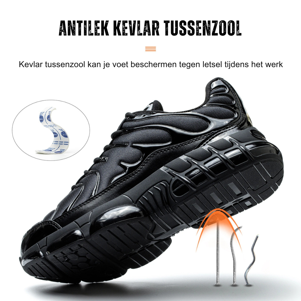 Chaussures de sécurité à embout acier et semelle antidérapante