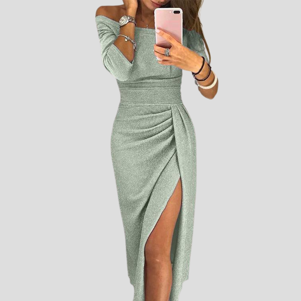 Robe femme fluide à manches courtes avec poches et ceinture