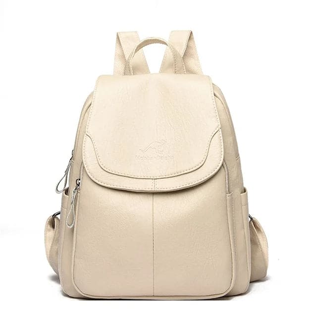 Sac à dos femme en similicuir, élégant avec bretelles réglables