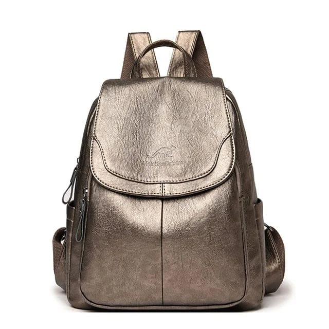 Sac à dos femme en similicuir, élégant avec bretelles réglables