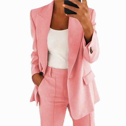 Ensemble Blazer et Pantalon Femme - Costume Deux Pièces Élégant