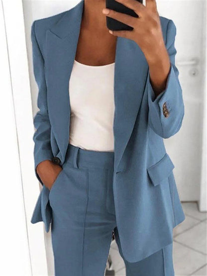 Ensemble Blazer et Pantalon Femme - Costume Deux Pièces Élégant