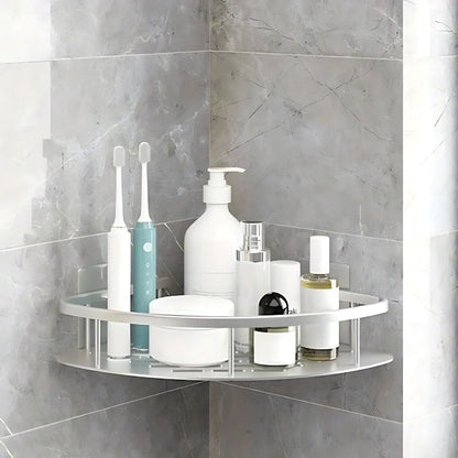 Étagère salle de bain murale antirouille à 1 ou 2 niveaux