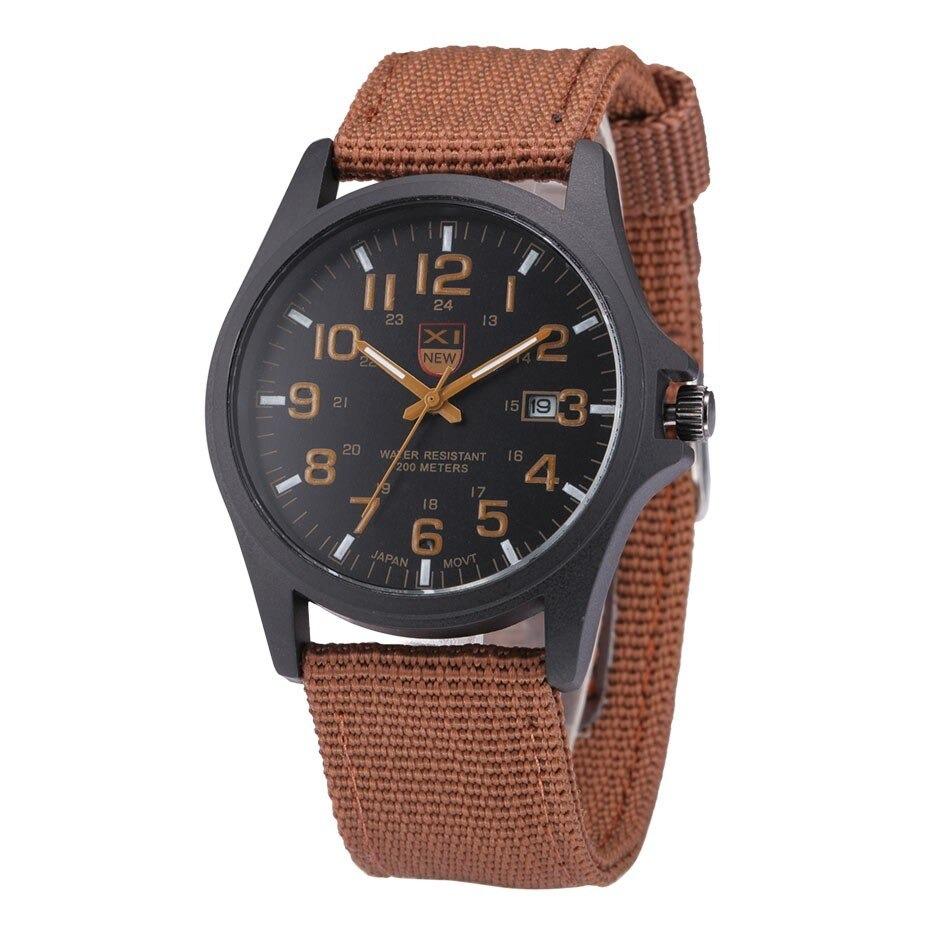 Montre homme militaire robuste avec chronomètre et date