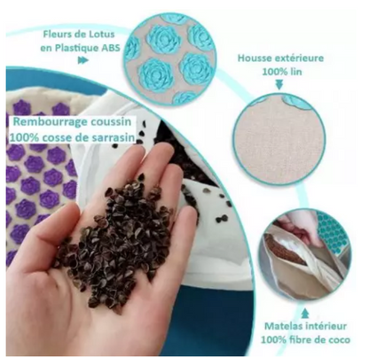 Tapis Acupression Fleurs : Détente Naturelle