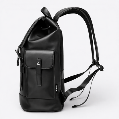 Sac à Dos en Cuir Noir Homme