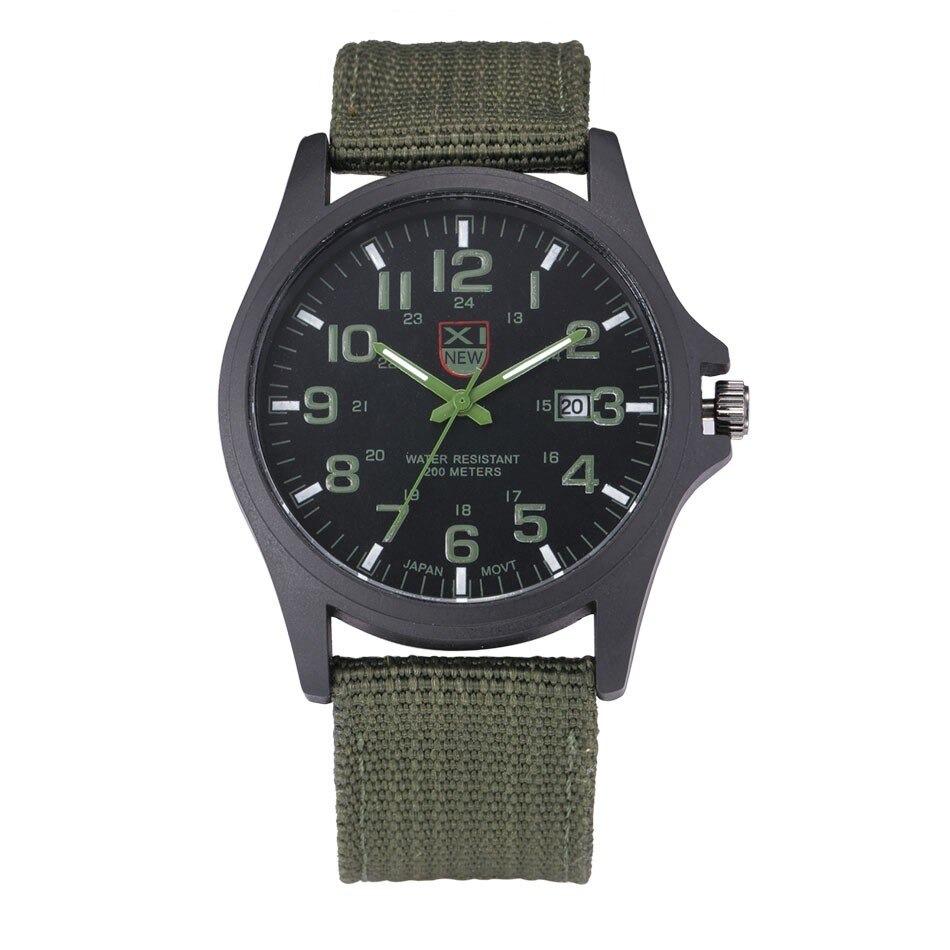 Montre homme militaire robuste avec chronomètre et date