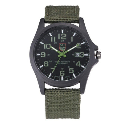 Montre homme militaire robuste avec chronomètre et date