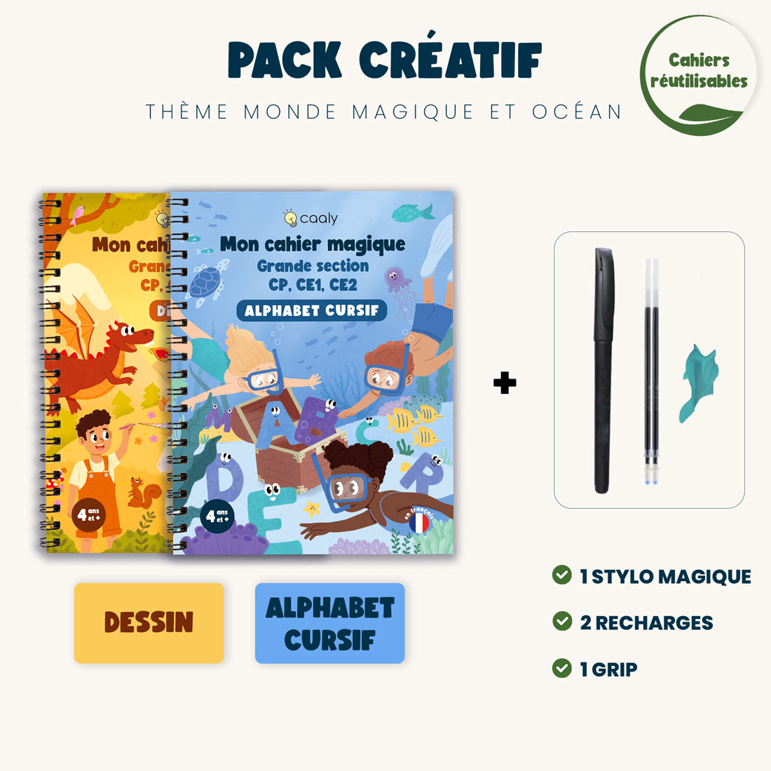 Caaly®   | Cahiers Magiques Cursifs