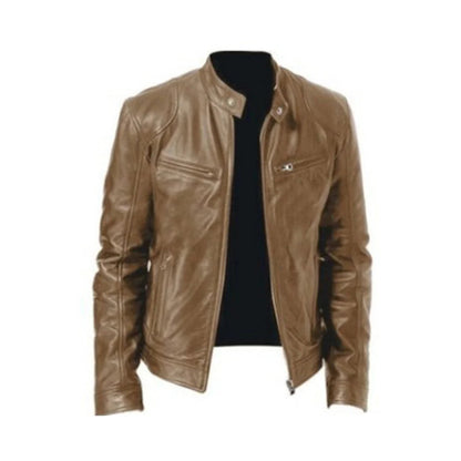 Veste simili cuir homme classique, coupe regular
