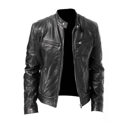 Veste simili cuir homme classique, coupe regular