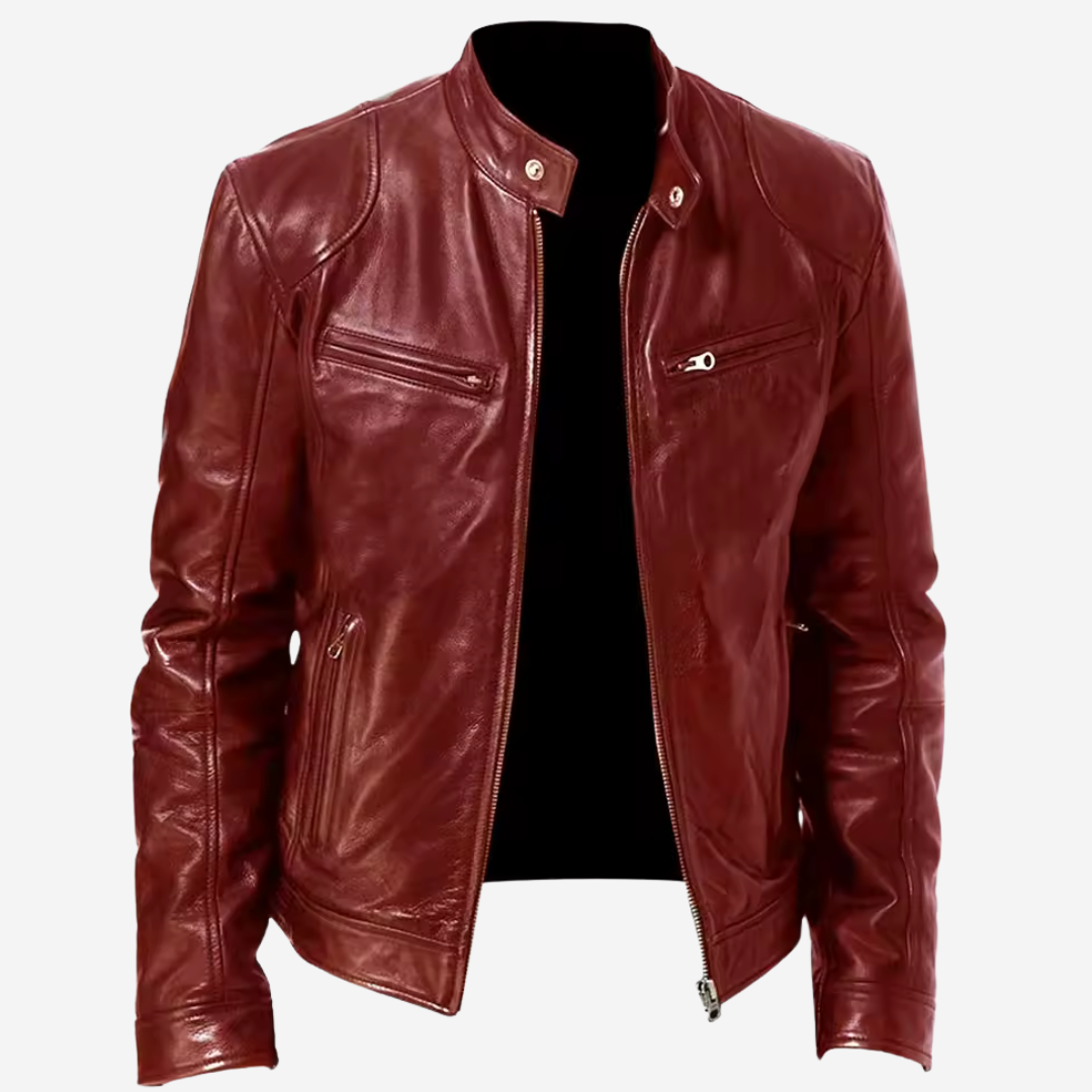 Veste simili cuir homme classique, coupe regular