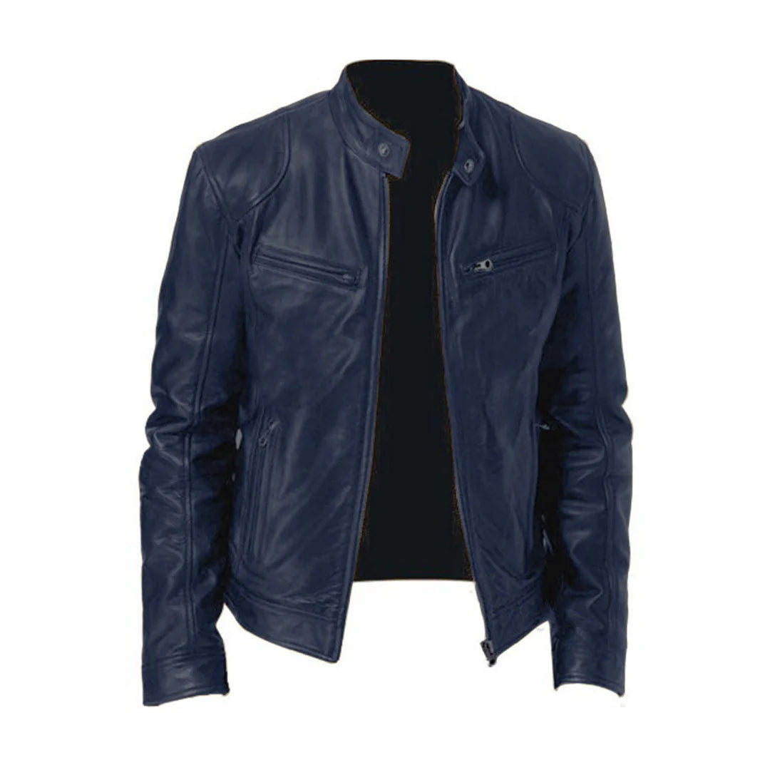 Veste simili cuir homme classique, coupe regular