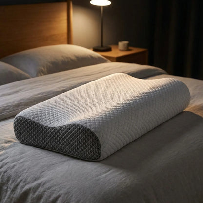 Oreiller ergonomique contour pour la tête et la nuque, 61 x 35 cm
