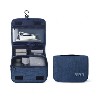 Trousse de toilette de voyage à compartiments avec crochet
