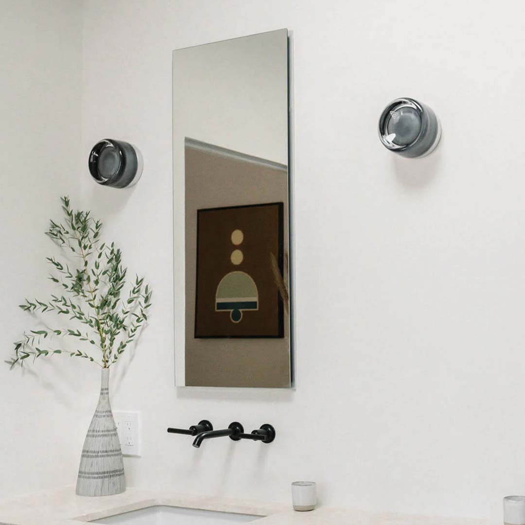 Applique murale LED compacte en acrylique et aluminium