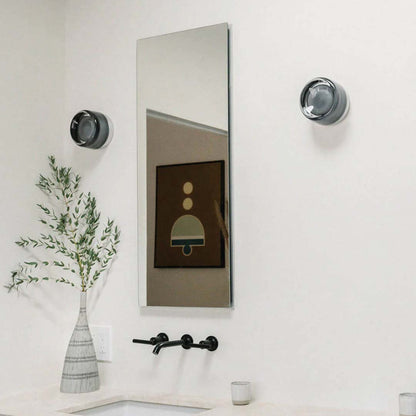 Applique murale LED compacte en acrylique et aluminium