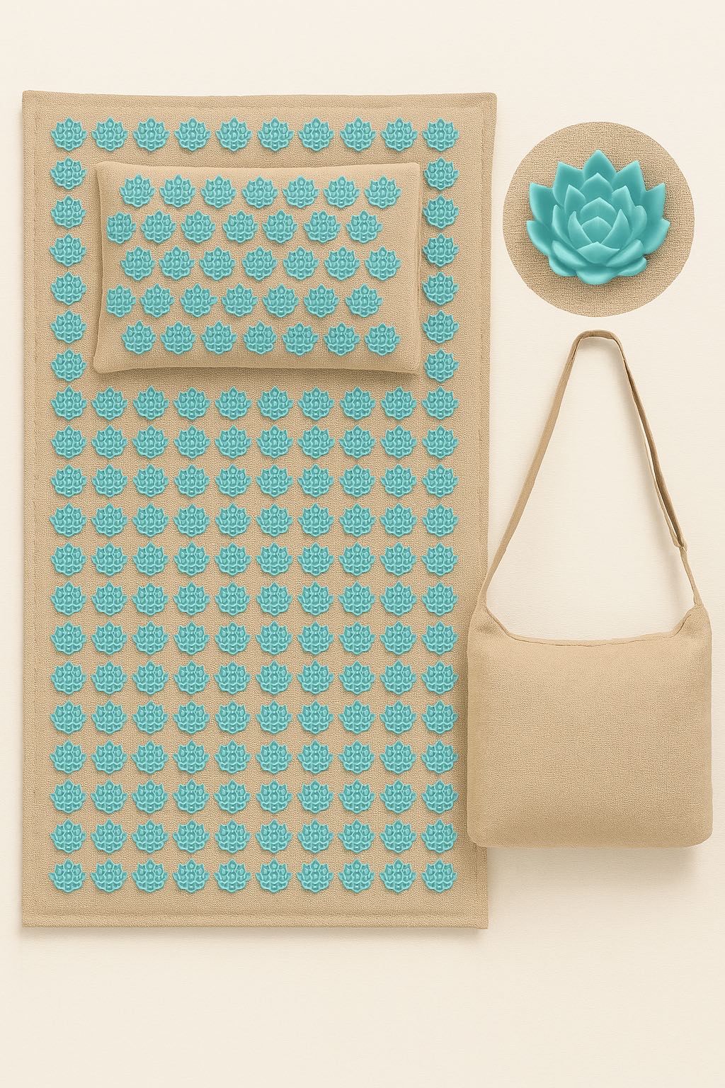 Tapis Acupression Fleurs : Détente Naturelle