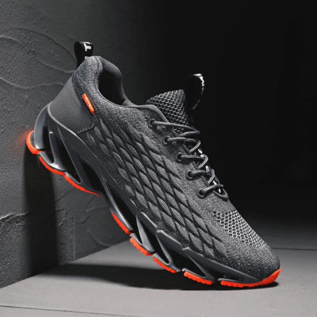 Chaussures running homme en mesh avec semelle adhérente
