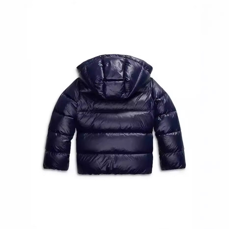 Manteau hiver femme matelassé à capuche fixe et coupe droite