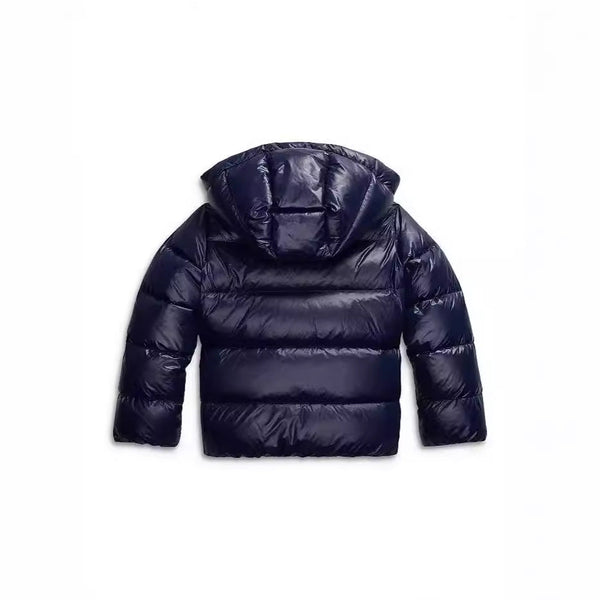Manteau hiver femme matelassé à capuche fixe et coupe droite