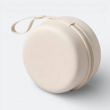 AïtaVia cream travel neck pillow case with zipper and handle