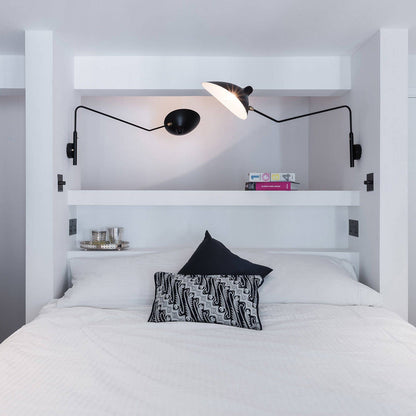Applique Serge Mouille - Lampe Murale Design - Bras Mobiles