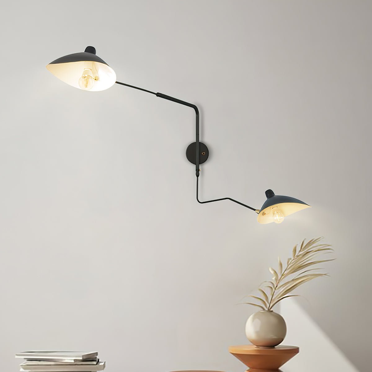 Applique Serge Mouille - Lampe Murale Design - Bras Mobiles