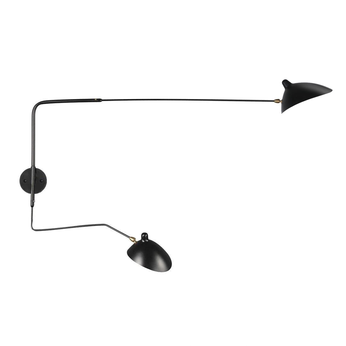 Applique Serge Mouille - Lampe Murale Design - Bras Mobiles