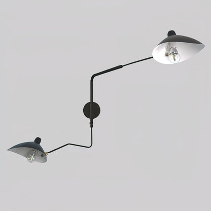 Applique Serge Mouille - Lampe Murale Design - Bras Mobiles