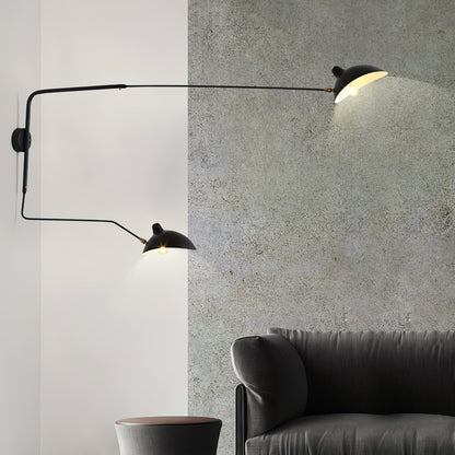Applique Serge Mouille - Lampe Murale Design - Bras Mobiles
