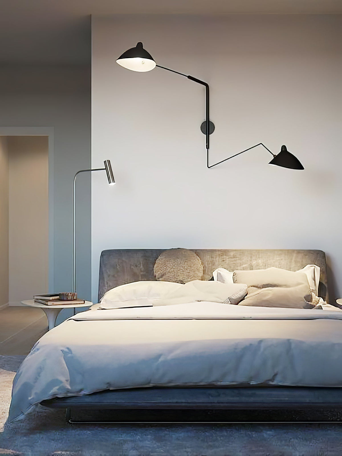 Applique Serge Mouille - Lampe Murale Design - Bras Mobiles