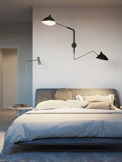 Applique Serge Mouille - Lampe Murale Design - Bras Mobiles