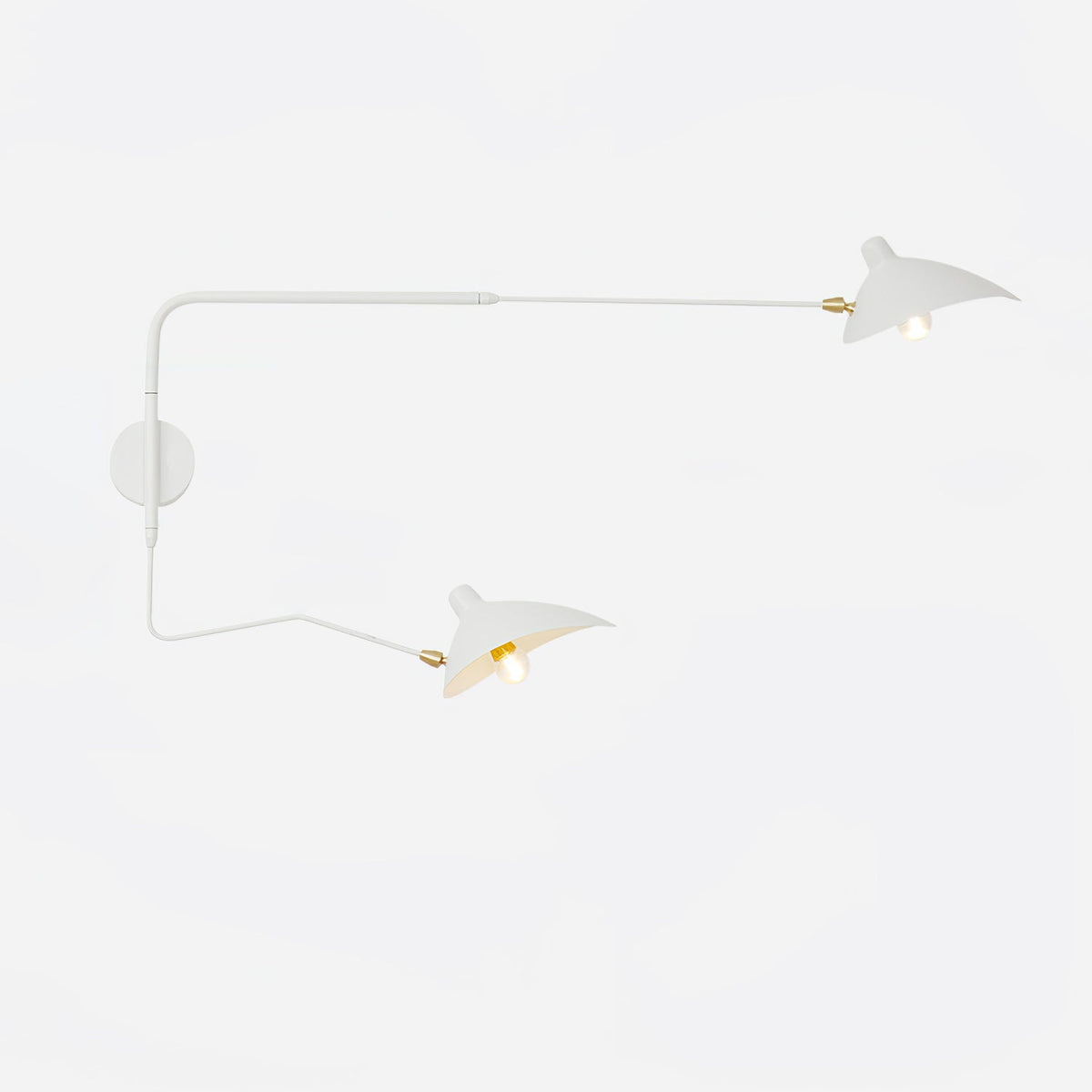 Applique Serge Mouille - Lampe Murale Design - Bras Mobiles